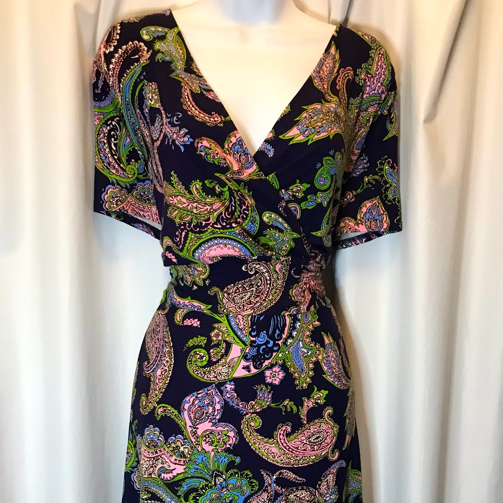 Talbots Woman 2X Preppy Paisley Dress